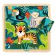 Dzsungelben - Fa puzzle 12 db-os - Puzzle Jungle - Djeco