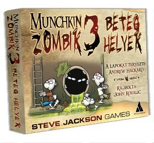 Munchkin Zombik 3 Társasjáték - Beteg helyek magyar kiadás